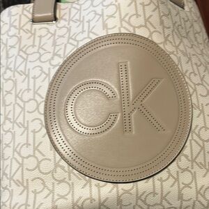 Calvin Klein Beige Tote Bag